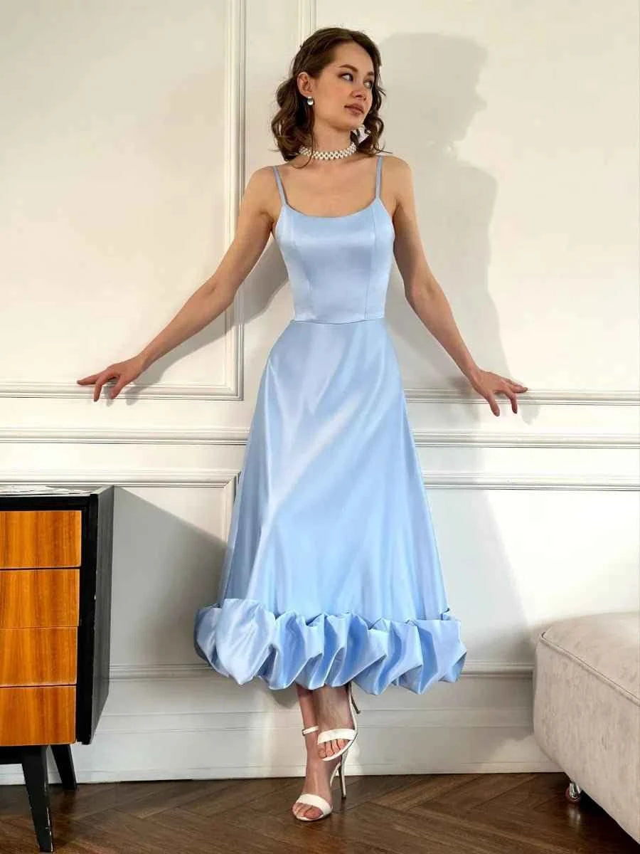 Aphrodite Flower Swing Three-dimensional Flower A- Line Dress - Celidior