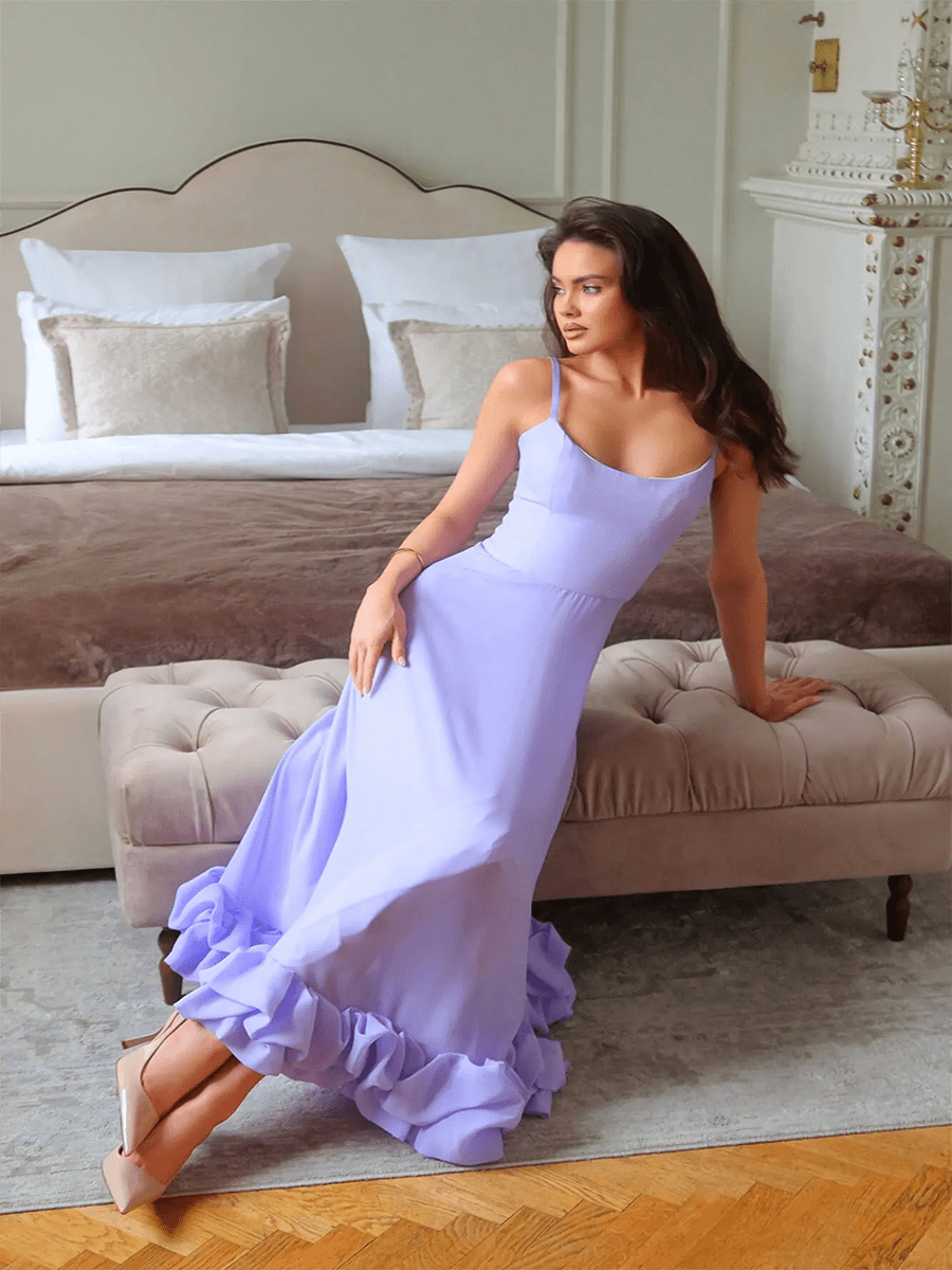 Aphrodite Flower Swing Three-dimensional Flower A- Line Dress - Celidior