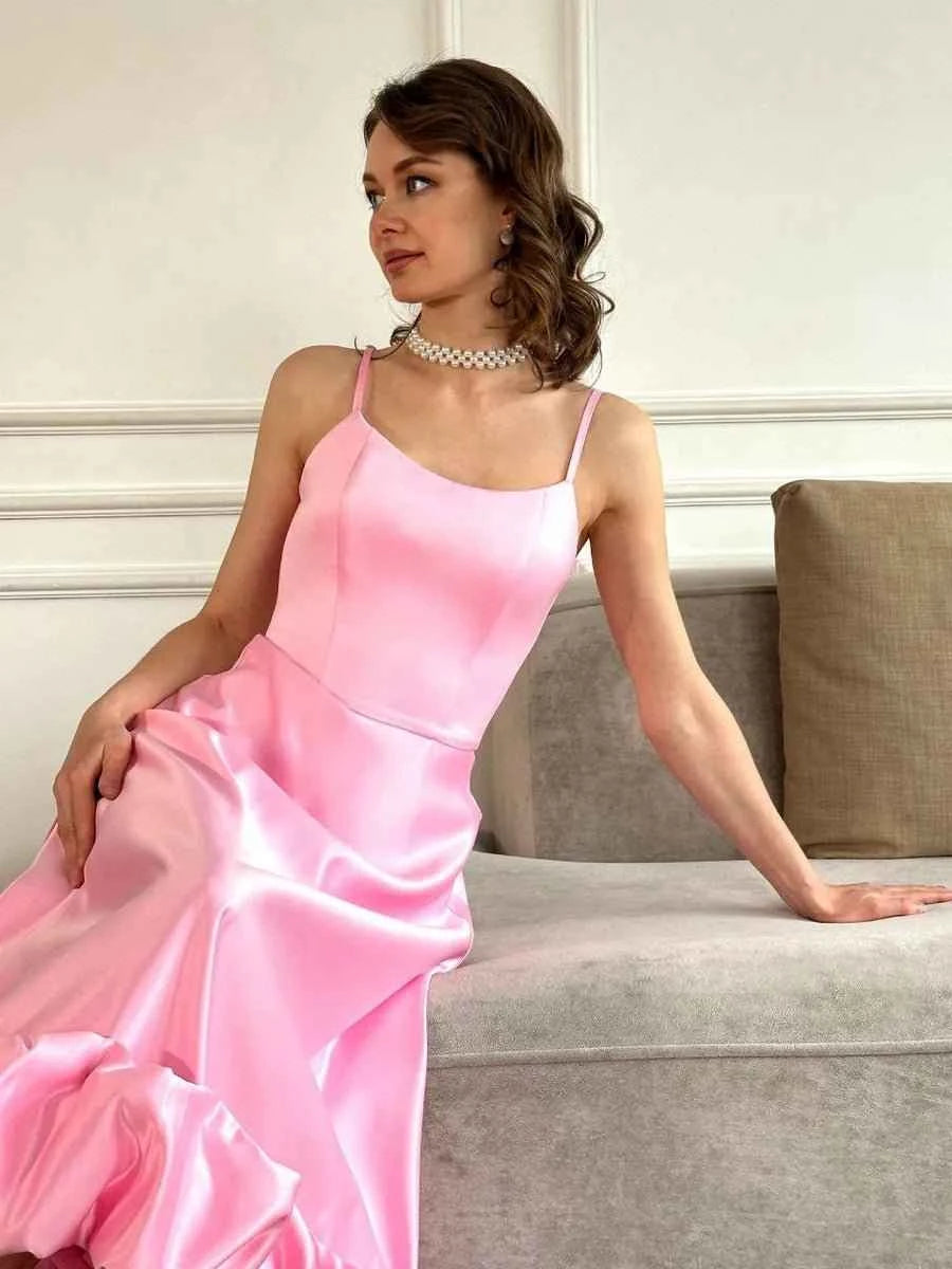 Aphrodite Flower Swing Three-dimensional Flower A- Line Dress - Celidior