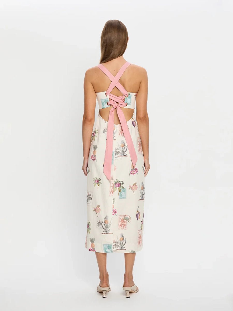 Aretzi Elegant Linen Open Back Slip Dressmidi dressCelidiorCelidiorCJLY285084301AZnull