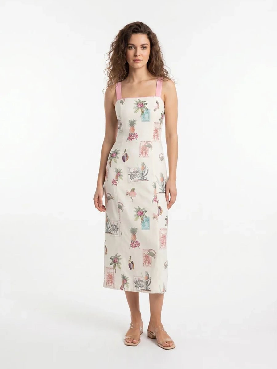 Aretzi Elegant Linen Open Back Slip Dressmidi dressCelidiorCelidiorCJLY285084301AZnull