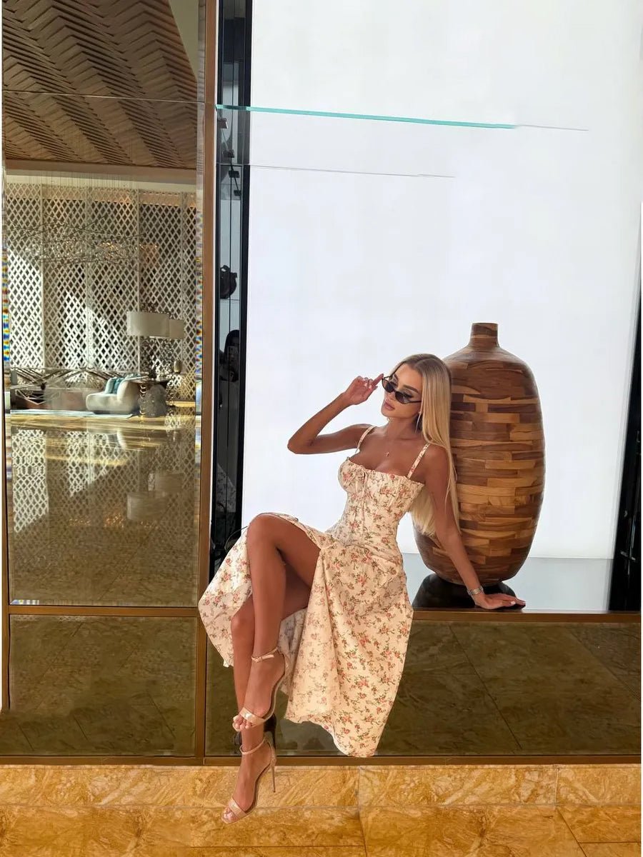 Ariadne Floral Midi Bohemian Tank DressApparel & Accessories > Clothing > Dresses > Midi DressesCelidiorCelidiorCJLY204644026ZAnull