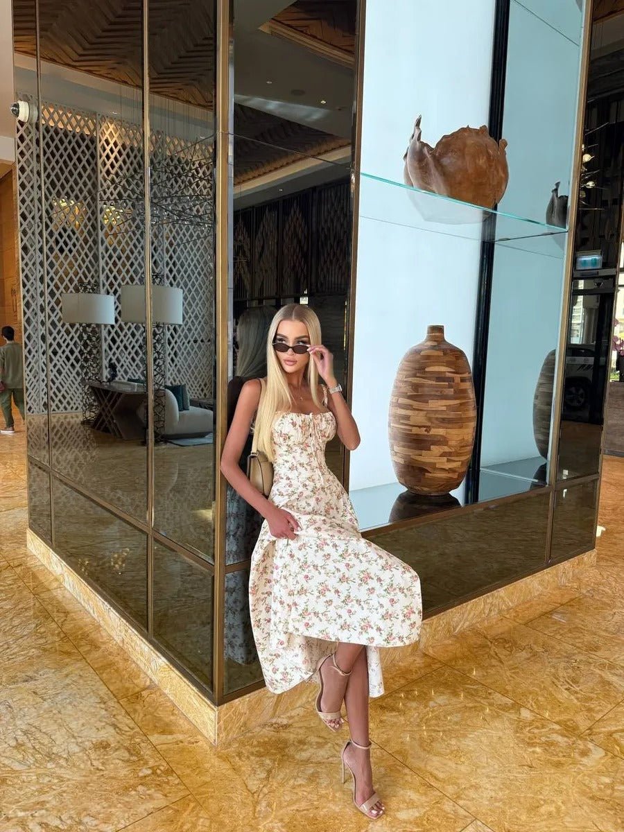 Ariadne Floral Midi Bohemian Tank DressApparel & Accessories > Clothing > Dresses > Midi DressesCelidiorCelidiorCJLY204644026ZAnull