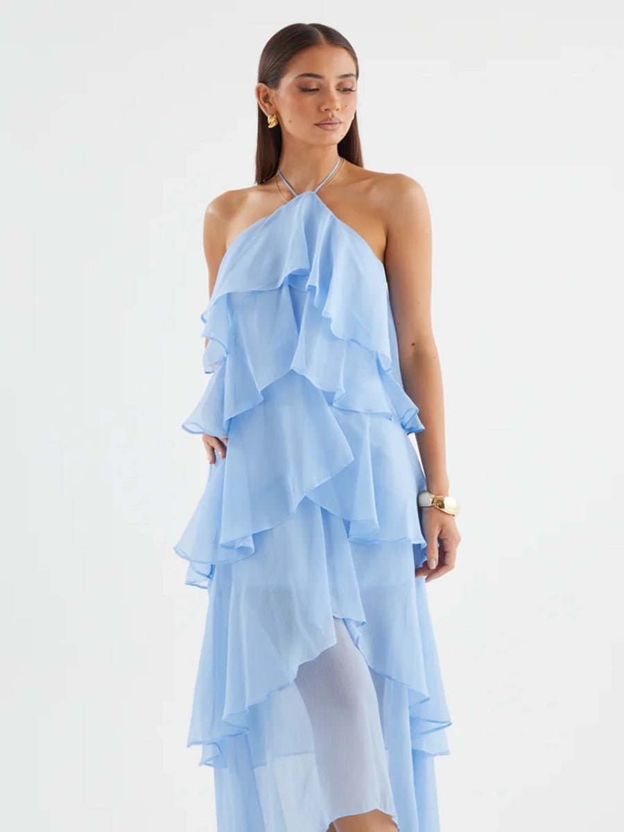 Arrah Off-Shoulder Chiffon Printed Dressmaxi dressCelidiorCelidiorCJLY281303817QJnull