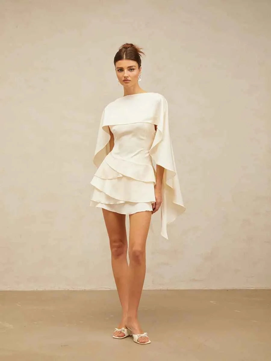 Aryln Backless Lace Up Camisole Dress