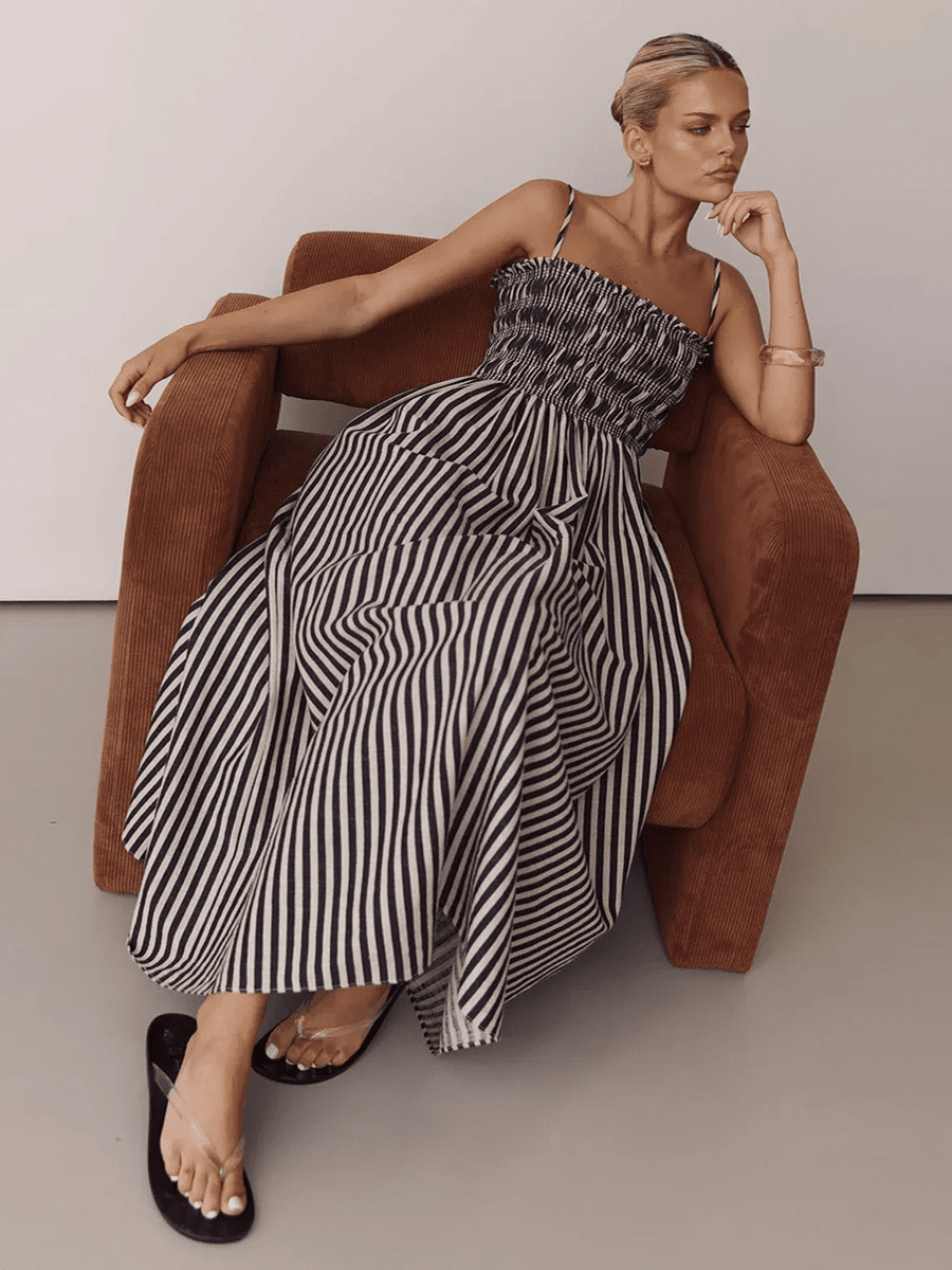Aster Smocked Bust A Line Maxi Dressmaxi dressCelidiorCelidiorCJLY289444101AZnull