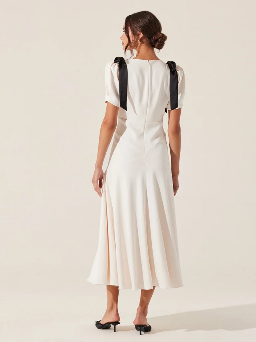 Atella Puff Sleeve Lace Up Dressmaxi dressCelidiorCelidiorCJLY287060001AZnull