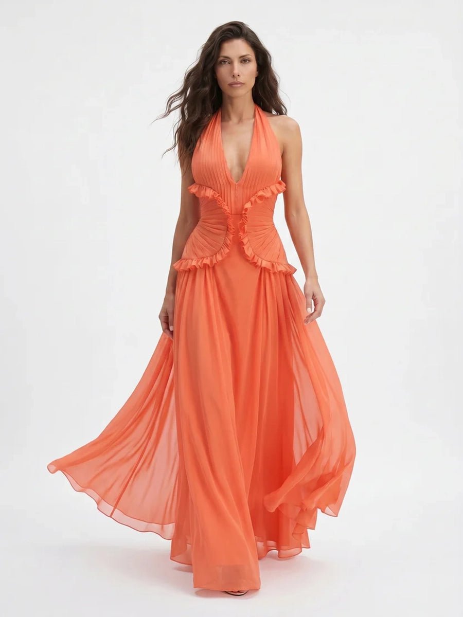 Atrix Hollow Out Halter Floor Length Dressmaxi dressCelidiorCelidiorCJLY283404901AZnull