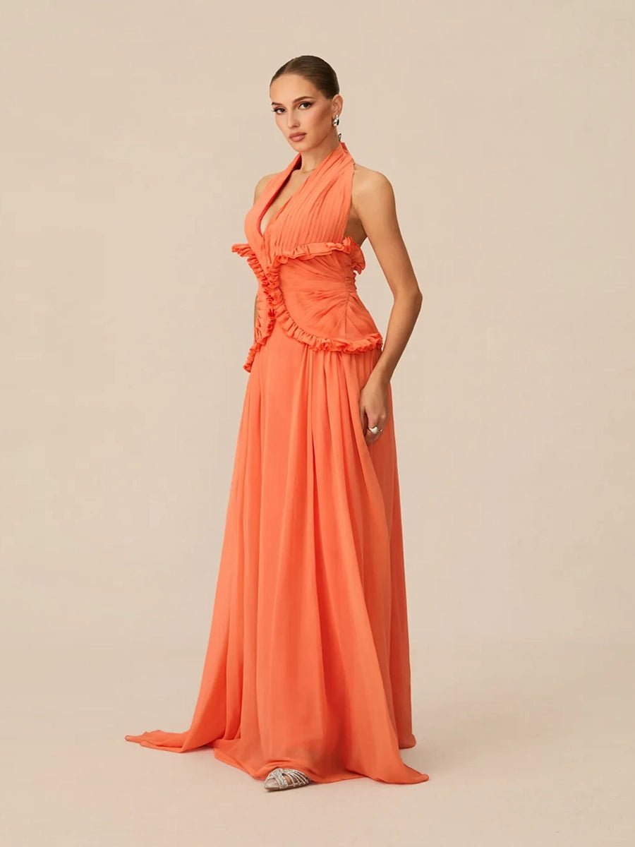 Atrix Hollow Out Halter Floor Length Dressmaxi dressCelidiorCelidiorCJLY283404901AZnull