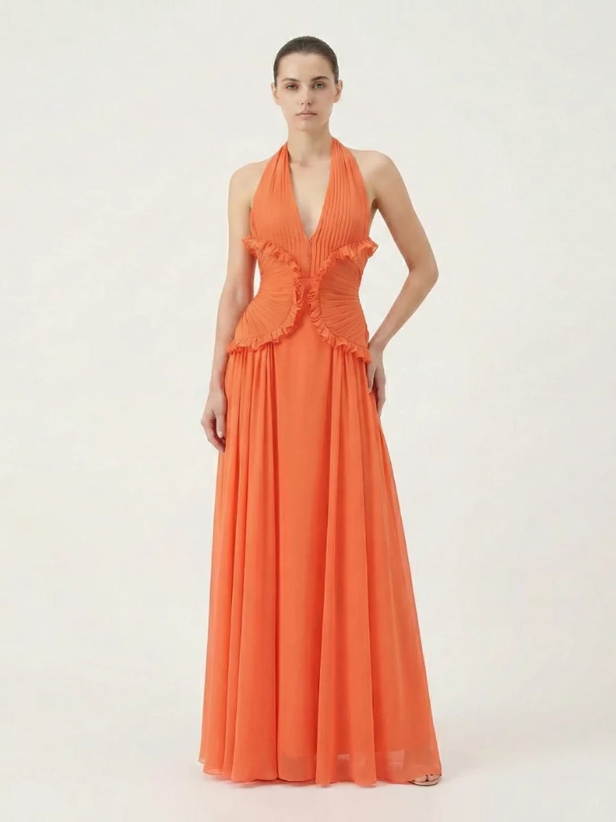 Atrix Hollow Out Halter Floor Length Dressmaxi dressCelidiorCelidiorCJLY283404901AZnull