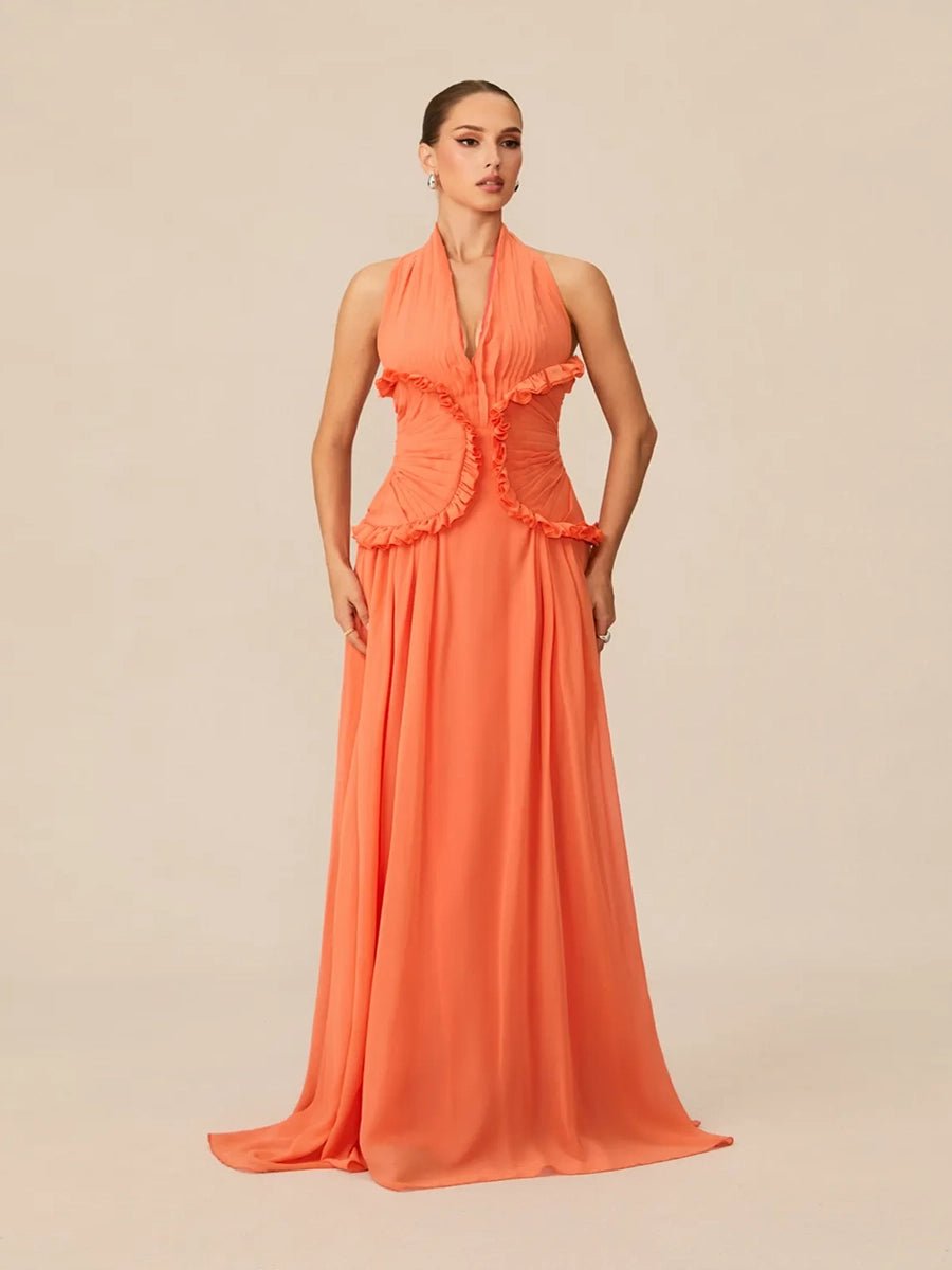 Atrix Hollow Out Halter Floor Length Dressmaxi dressCelidiorCelidiorCJLY283404901AZnull