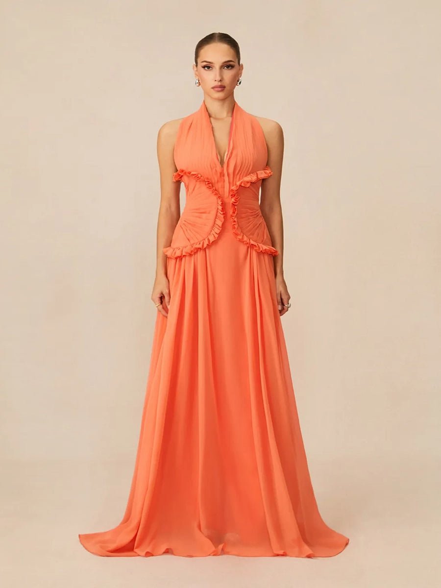 Atrix Hollow Out Halter Floor Length Dressmaxi dressCelidiorCelidiorCJLY283404901AZnull