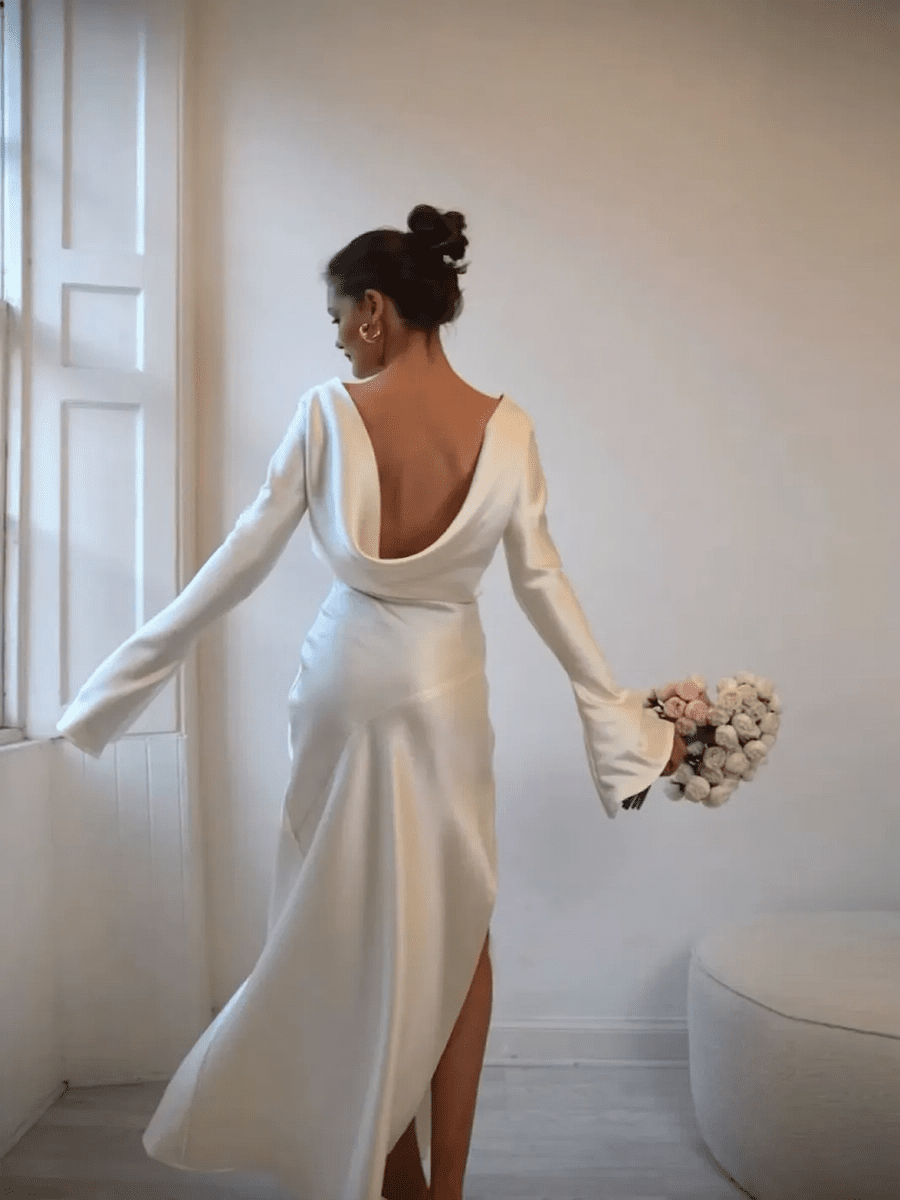 Aylin Autumn Evening Backless Long Sleeve DressApparel & Accessories > Clothing > Dresses > Maxi DressesCelidiorCelidiorCJLY312045107GT12null