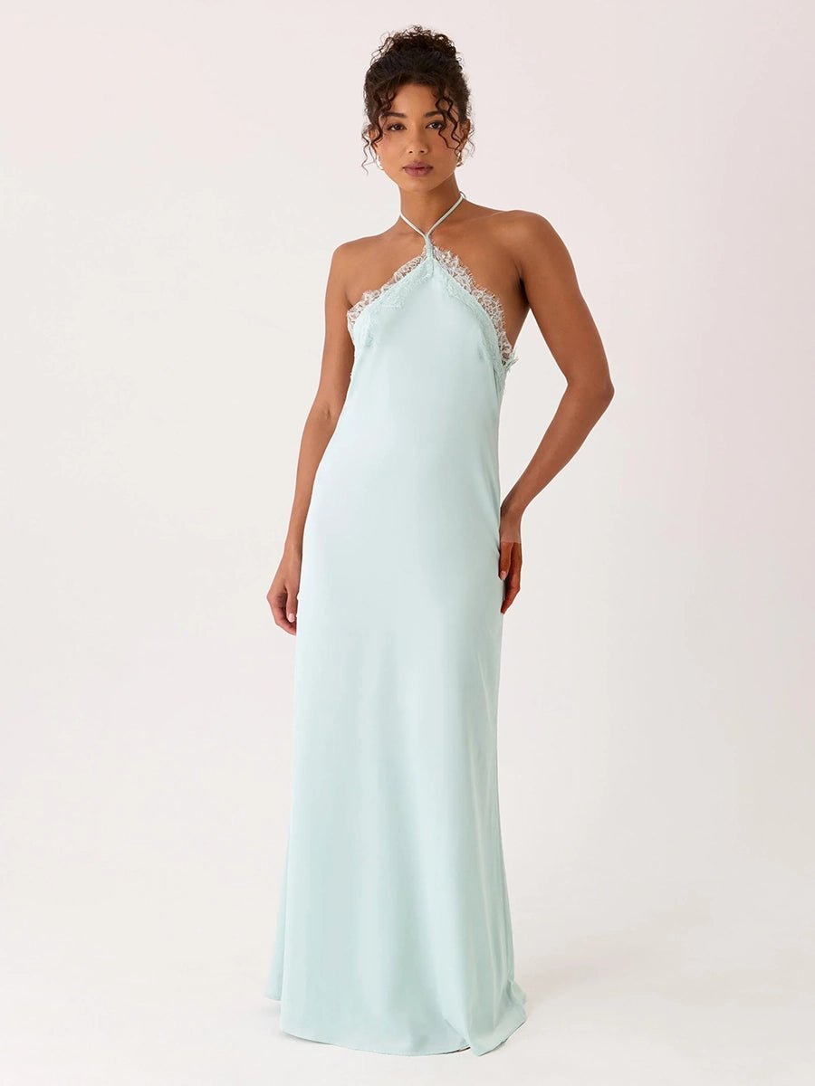 Azel Lace Spliced Backless Slip Dressmaxi dressCelidiorCelidiorCJLY286983304DWnull