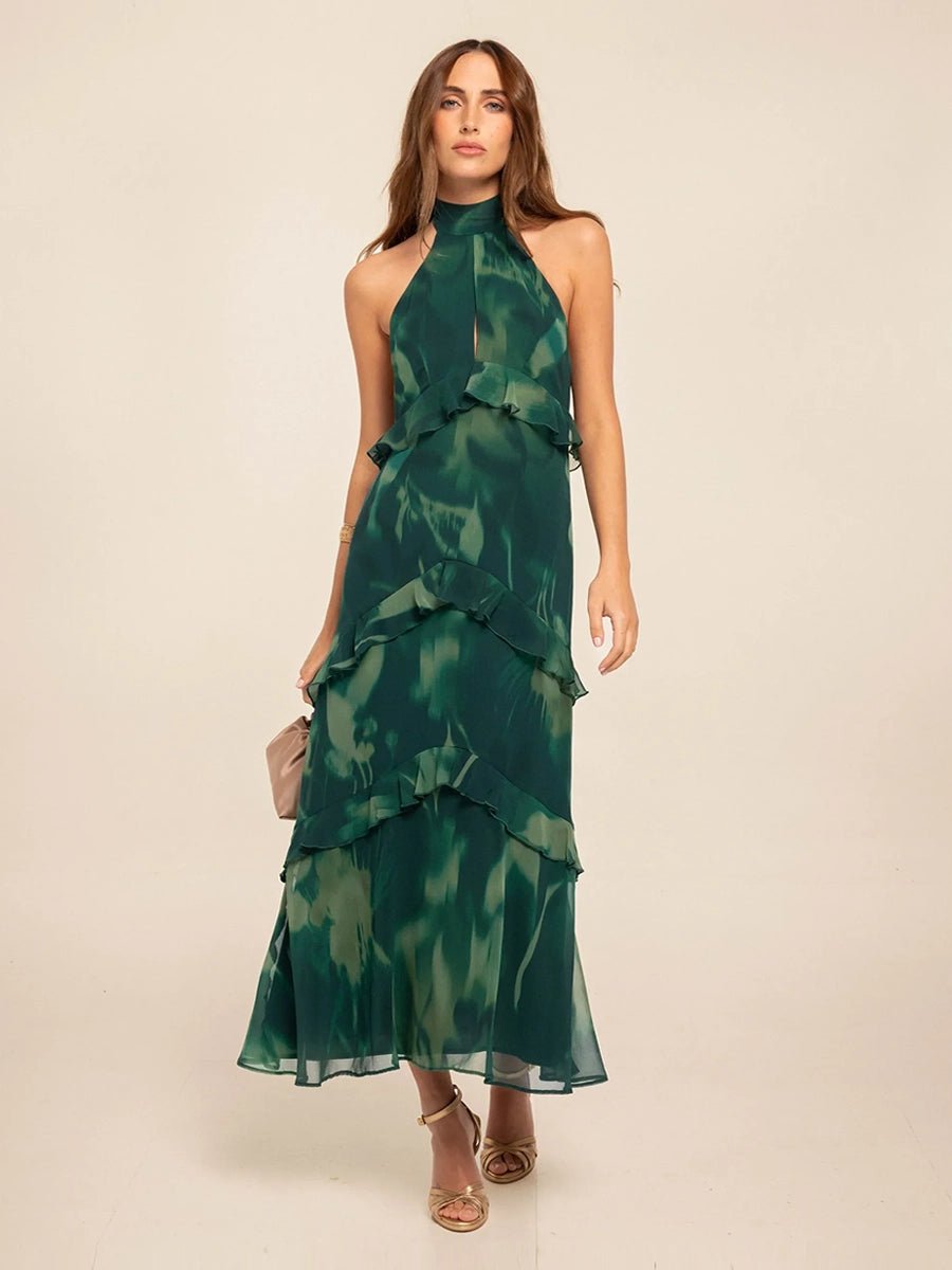 Bernice Casual Chic Printed Halter-Neck Maxi Dressmaxi dressCelidiorCelidiorCJLY297901401AZnull
