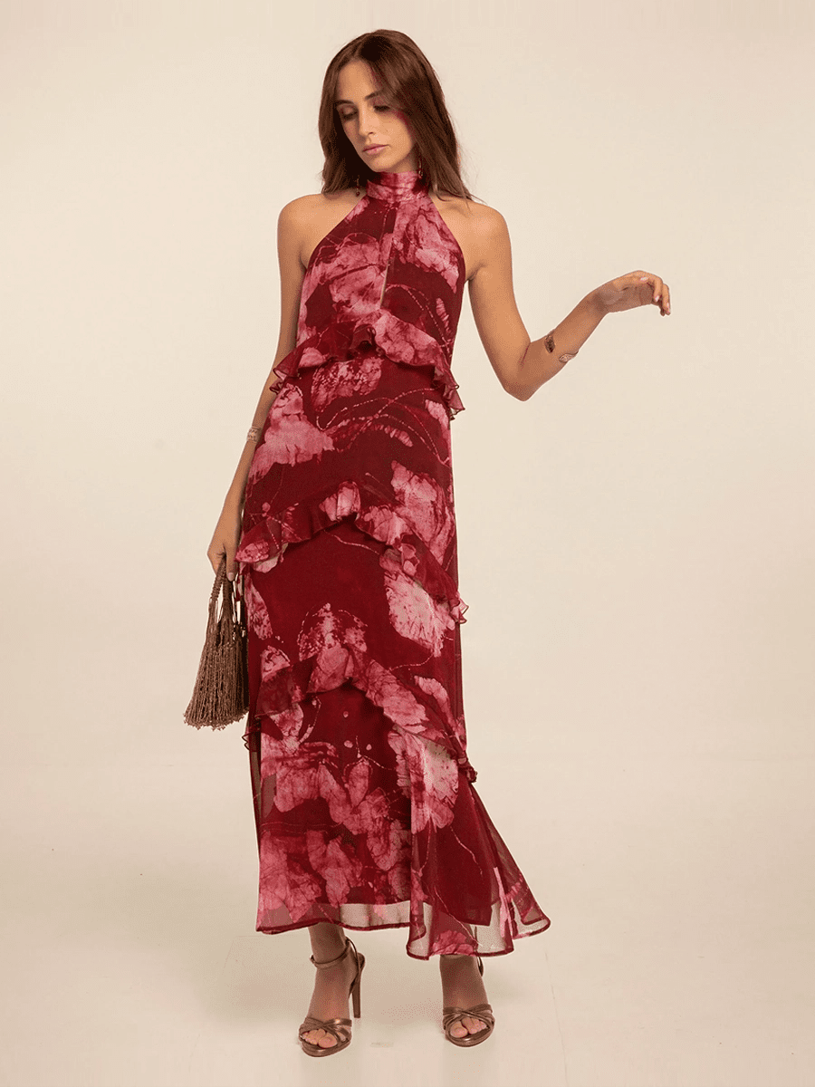 Bernice Casual Chic Printed Halter-Neck Maxi Dressmaxi dressCelidiorCelidiorCJLY297901407GTnull