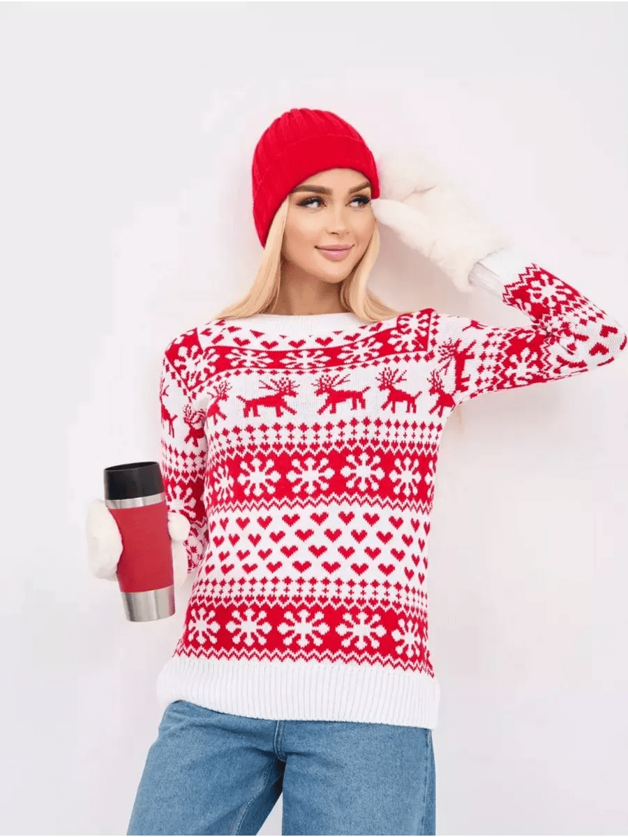 Brigitte Christmas SweaterOtherCelidiorCelidiorCJNSSYMY02636-White-One size