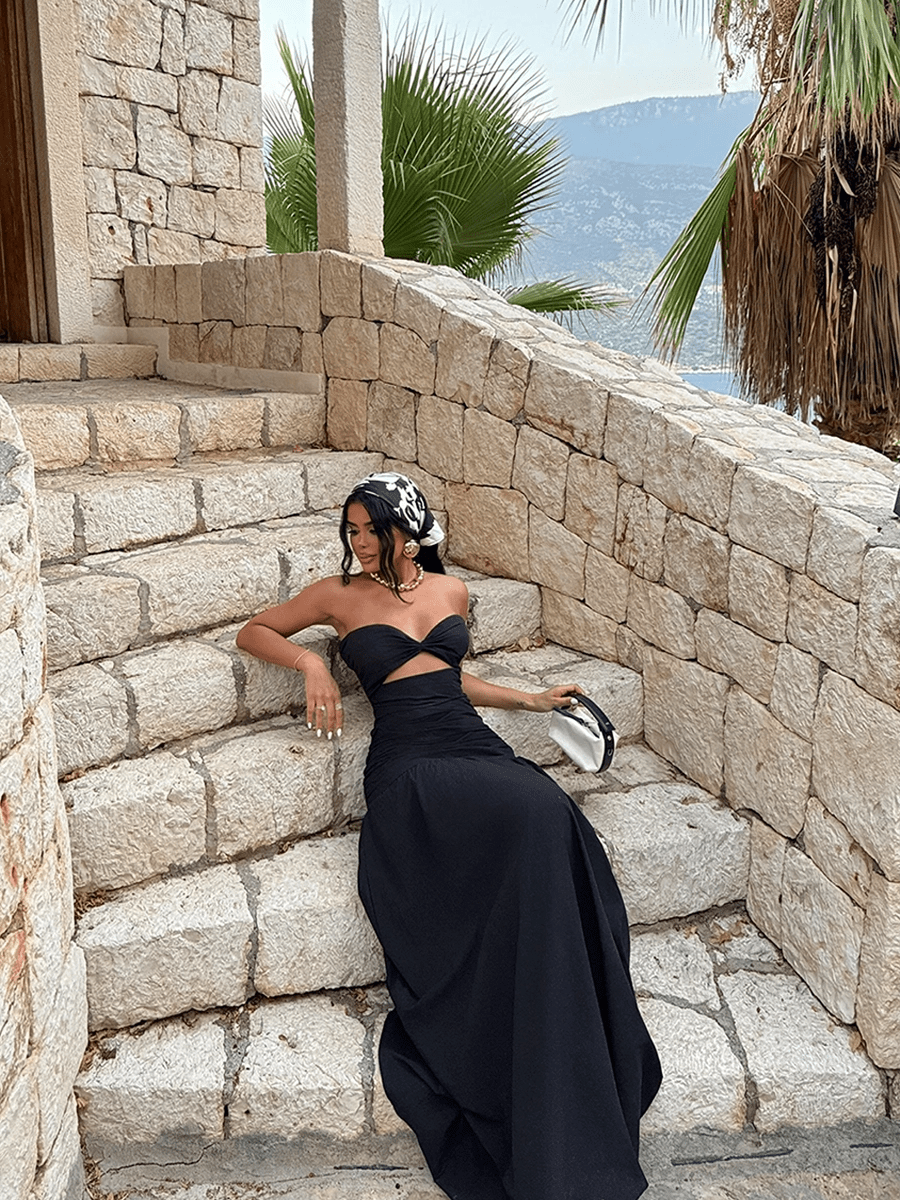 Donna Hollow - out Cinched Elegant DressOtherCelidiorCelidiorCJLY241129303CX3