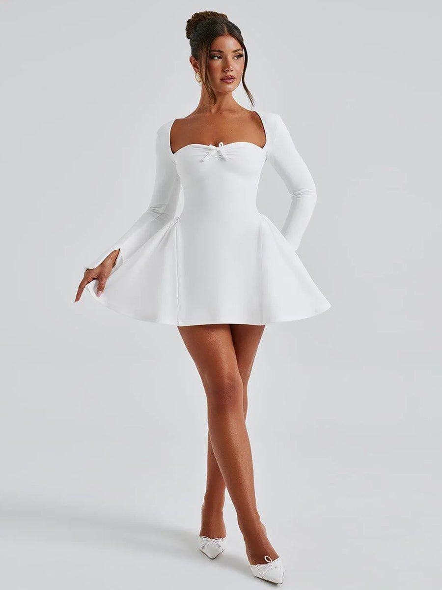Eleonore Long-sleeved Dress Slim A-line Short Dressed Party Evening For  Women