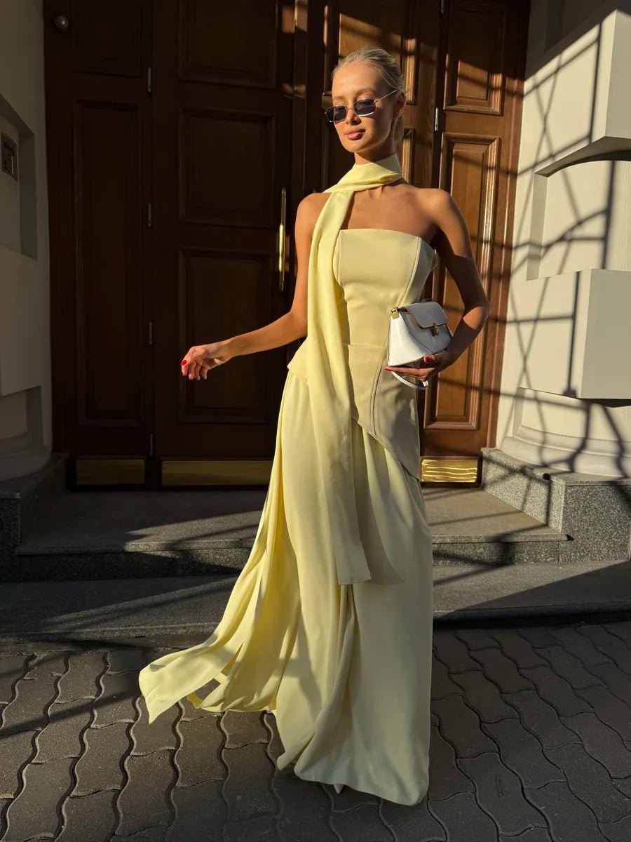 Fars Tube Top Off - shoulder Sleeveless DressApparel & Accessories > Clothing > Dresses > Maxi DressesCelidiorCelidiorCJLY233215707GTnull