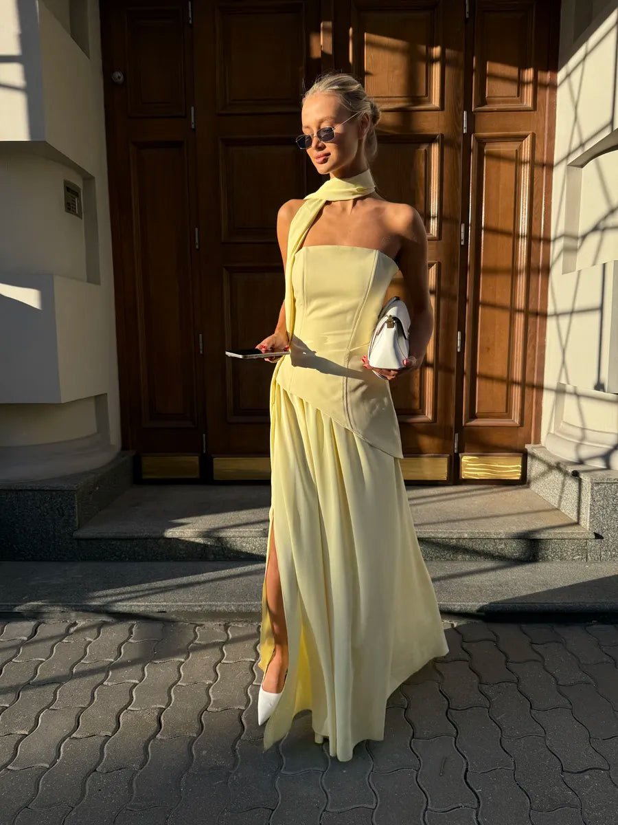 Fars Tube Top Off - shoulder Sleeveless DressApparel & Accessories > Clothing > Dresses > Maxi DressesCelidiorCelidiorCJLY233215707GTnull