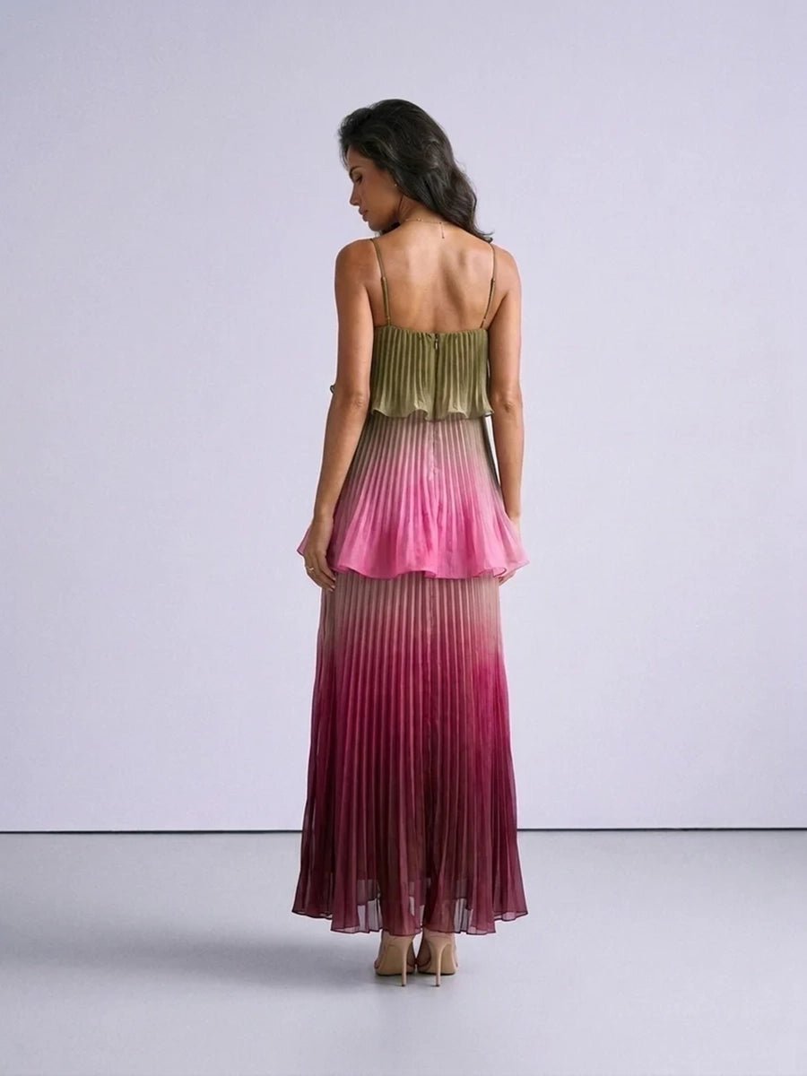 Heulwen Elegant Spaghetti Strap Ruffle Tiered Flowy Maxi Dressmaxi dressCelidiorCelidiorCJLY299584301AZ1null
