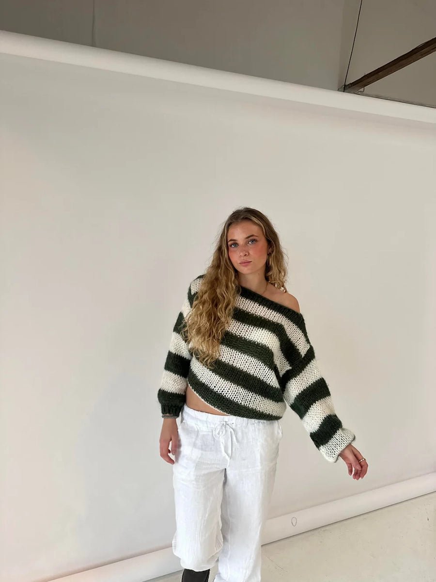 Jaida Loose Striped Pullover SweaterOtherCelidiorCelidiorCJMY211857804DW