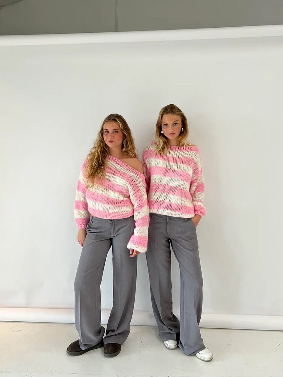 Jaida Loose Striped Pullover SweaterOtherCelidiorCelidiorCJMY211857804DW