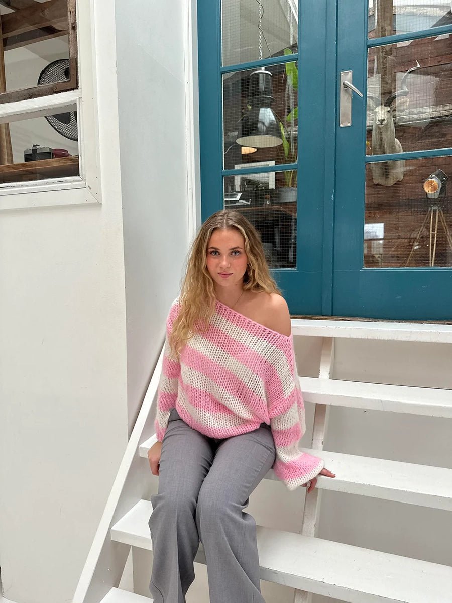 Jaida Loose Striped Pullover SweaterOtherCelidiorCelidiorCJMY211857810JQ