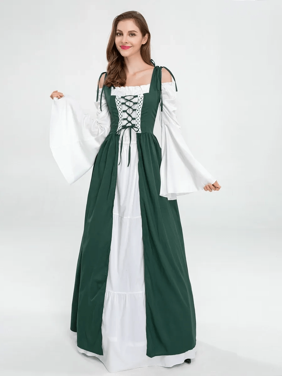 Journey Medieval Art Dress  Celidior Womens Costume Green / S