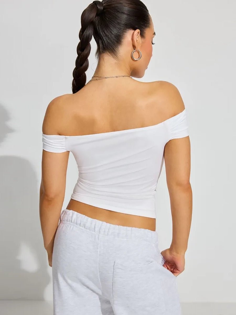 Kristy Tube Top Sexy T-shirt Off - shoulderOtherCelidiorCelidiorCJCS199823203CX