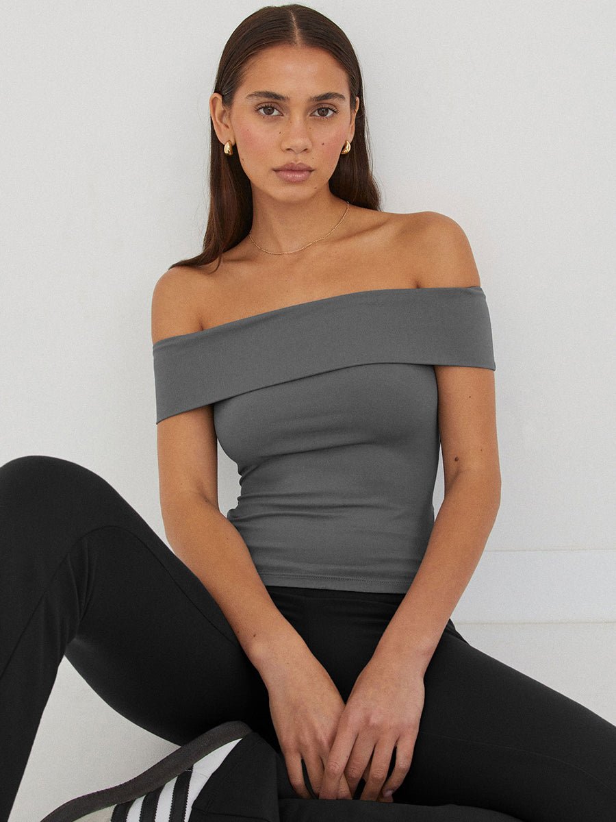 Kristy Tube Top Sexy T-shirt Off - shoulderOtherCelidiorCelidiorCJCS199823211KP