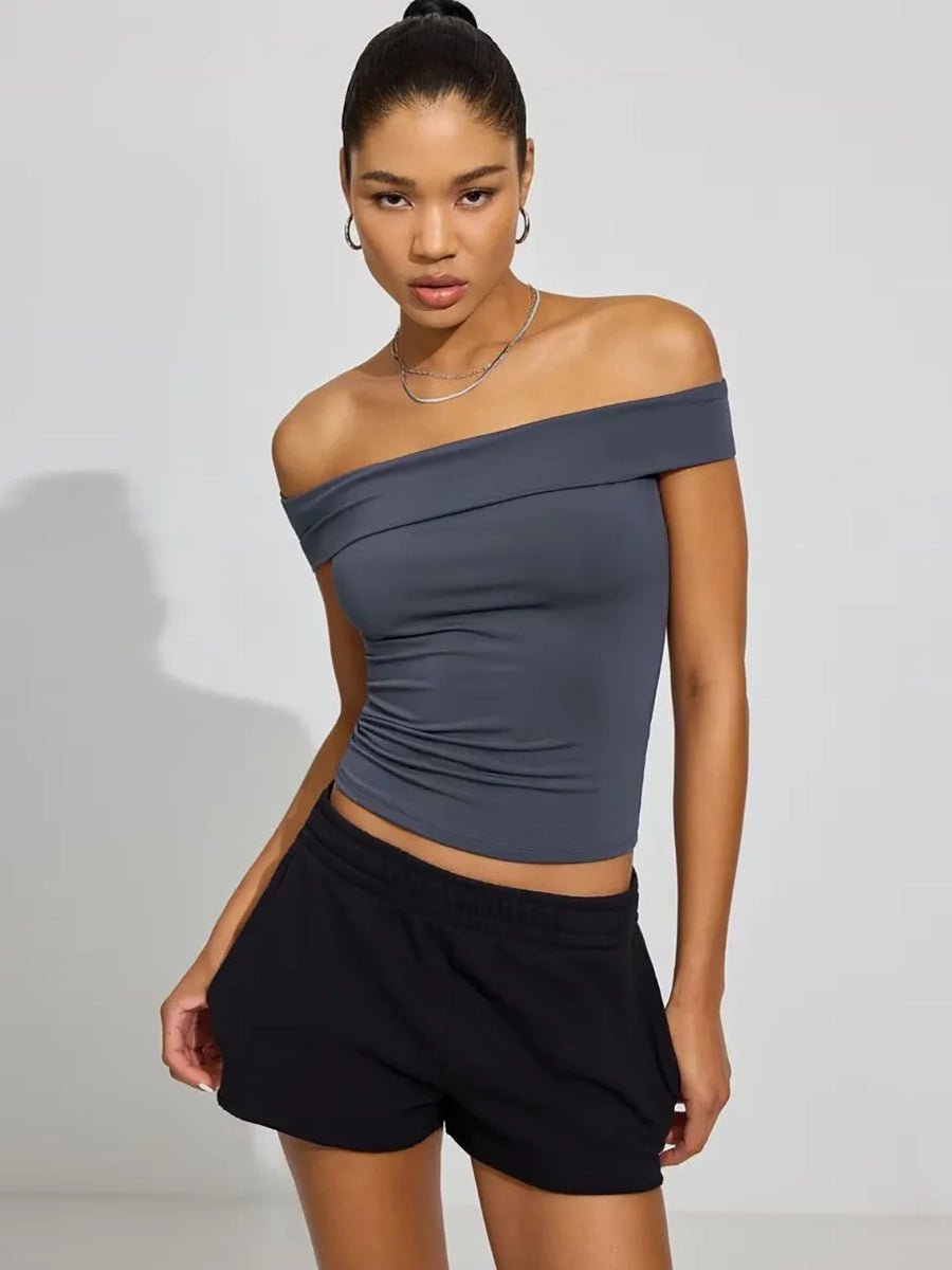 Kristy Tube Top Sexy T-shirt Off - shoulderOtherCelidiorCelidiorCJCS199823211KP
