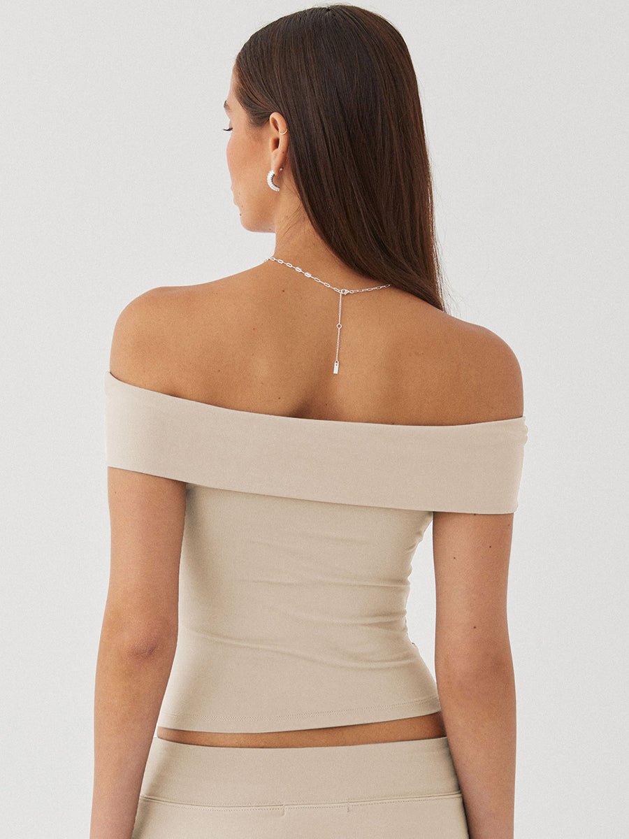 Kristy Tube Top Sexy T-shirt Off - shoulderOtherCelidiorCelidiorCJCS199823223WD
