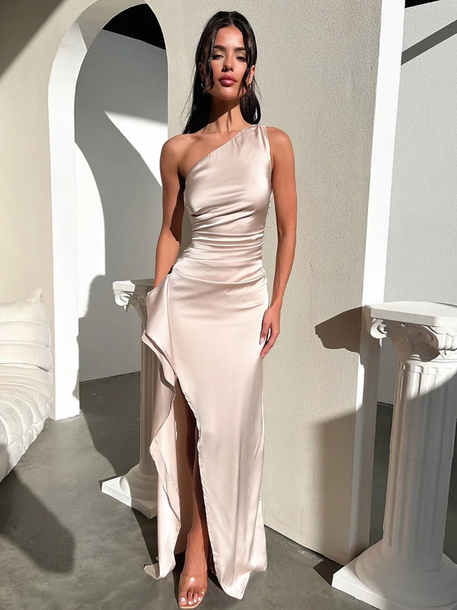 Manny One Shoulder Satin Maxi DressOtherCelidiorCelidiorCJLY201419301AZ