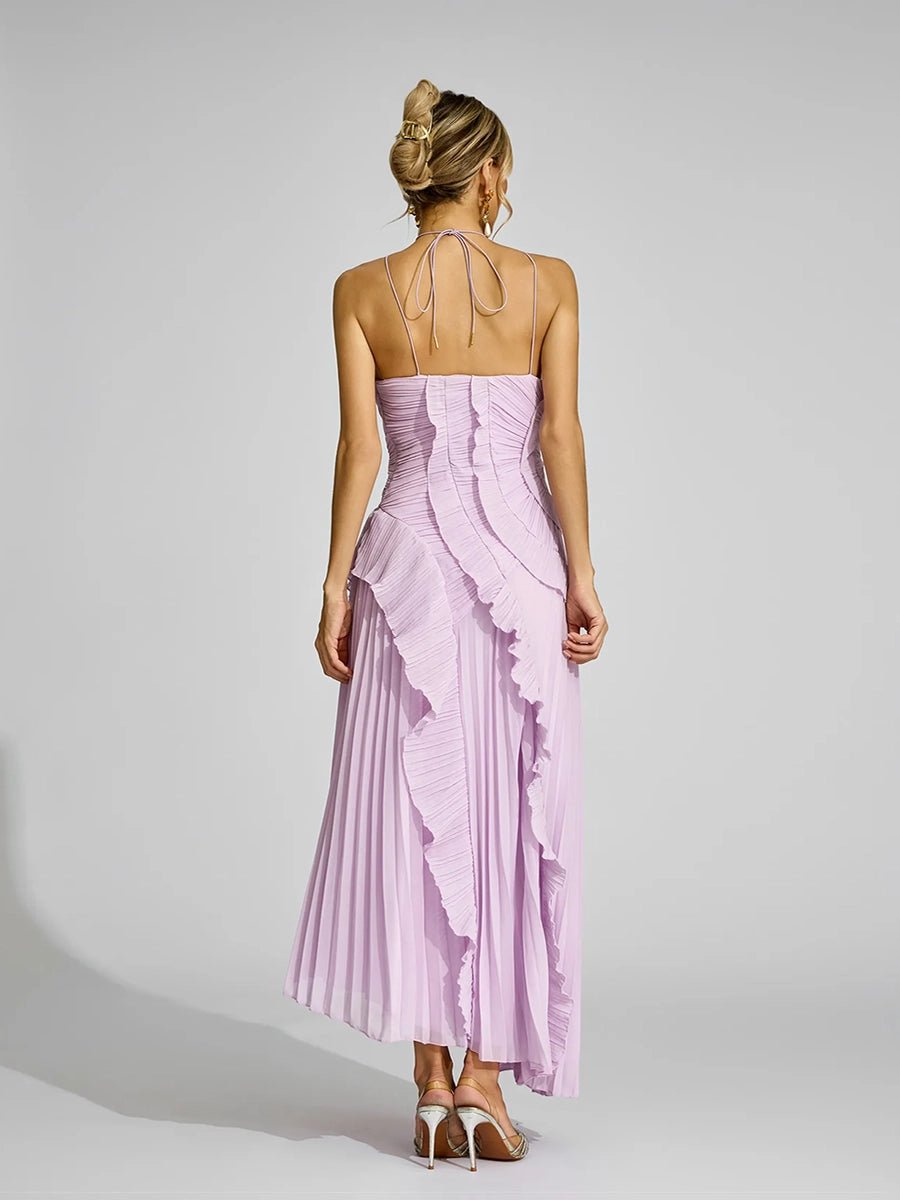 Sitara Women Strapless Sexy Backless Slit Tassel Elegant DressApparel & Accessories > Clothing > Dresses > Cocktail DressesCelidiorCelidiorCJYD277980101AZnull