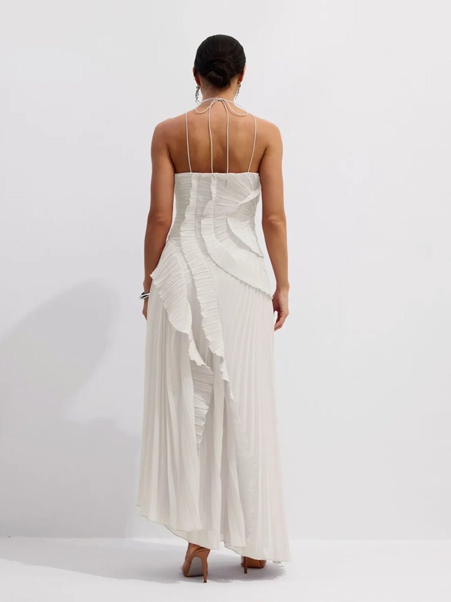 Sitara Women Strapless Sexy Backless Slit Tassel Elegant DressApparel & Accessories > Clothing > Dresses > Cocktail DressesCelidiorCelidiorCJYD277980102BYnull