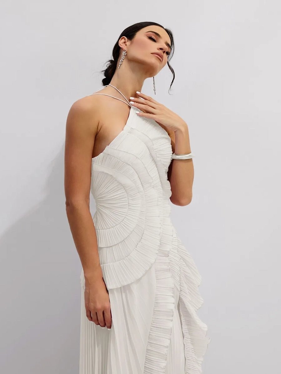 Sitara Women Strapless Sexy Backless Slit Tassel Elegant DressApparel & Accessories > Clothing > Dresses > Cocktail DressesCelidiorCelidiorCJYD277980102BYnull