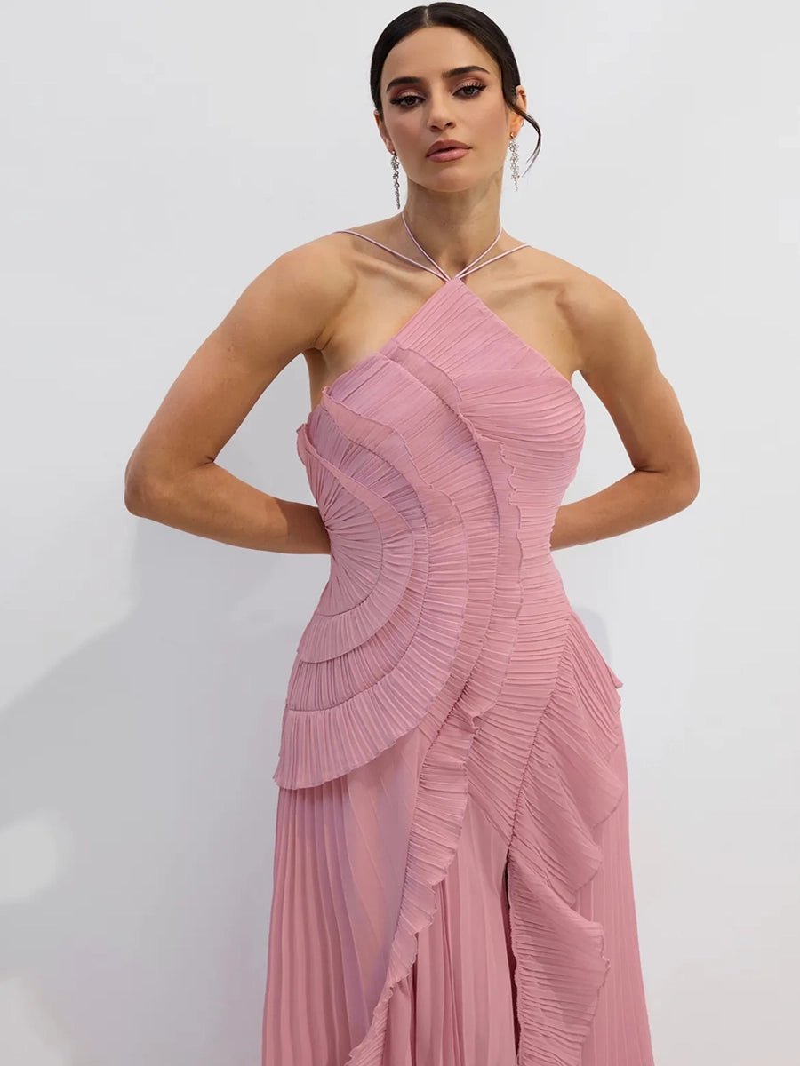 Sitara Women Strapless Sexy Backless Slit Tassel Elegant DressApparel & Accessories > Clothing > Dresses > Cocktail DressesCelidiorCelidiorCJYD277980103CXnull
