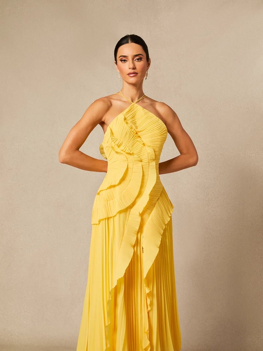Sitara Women Strapless Sexy Backless Slit Tassel Elegant DressApparel & Accessories > Clothing > Dresses > Cocktail DressesCelidiorCelidiorCJYD277980104DWnull