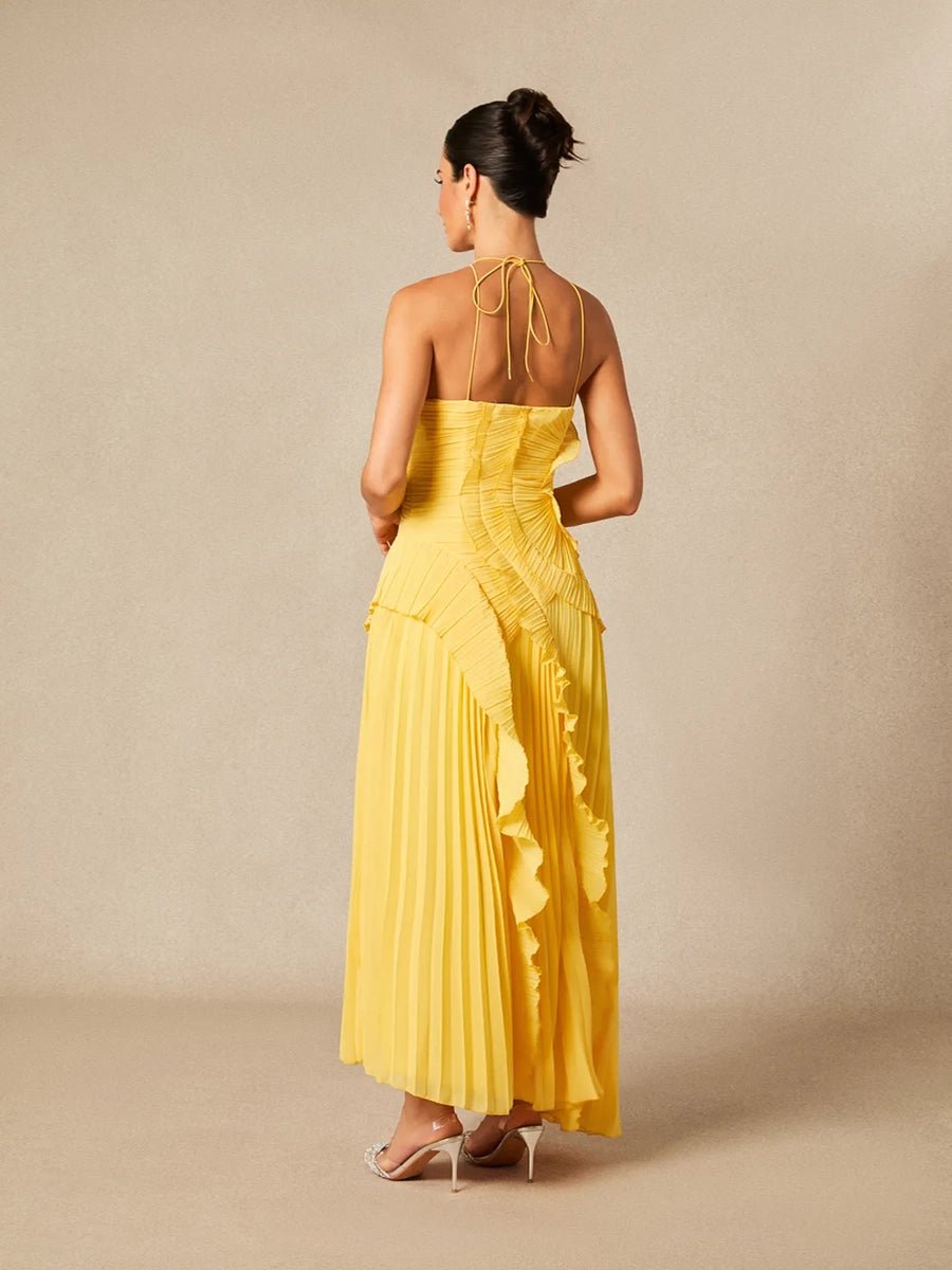 Sitara Women Strapless Sexy Backless Slit Tassel Elegant DressApparel & Accessories > Clothing > Dresses > Cocktail DressesCelidiorCelidiorCJYD277980104DWnull