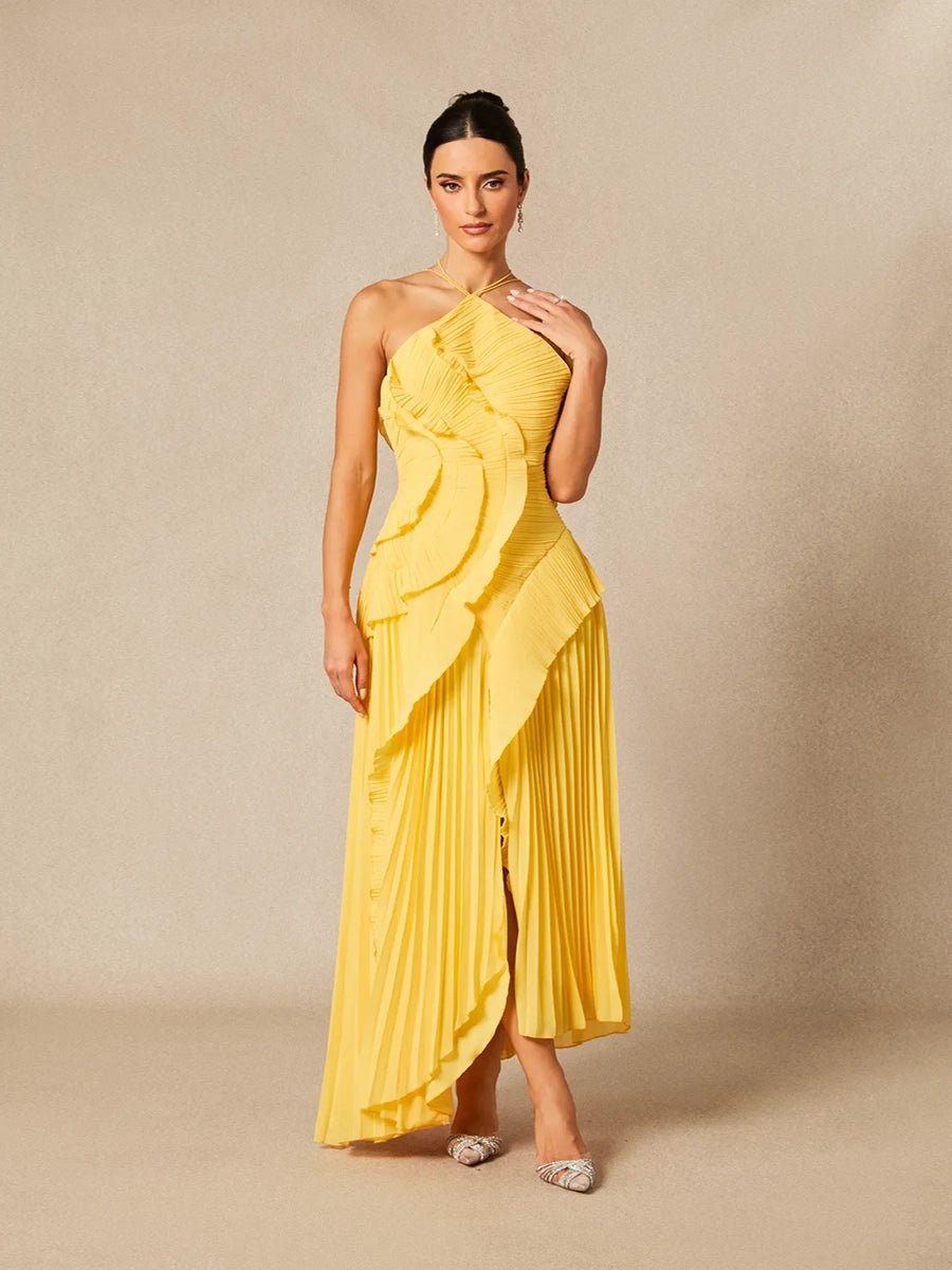 Sitara Women Strapless Sexy Backless Slit Tassel Elegant DressApparel & Accessories > Clothing > Dresses > Cocktail DressesCelidiorCelidiorCJYD277980104DWnull