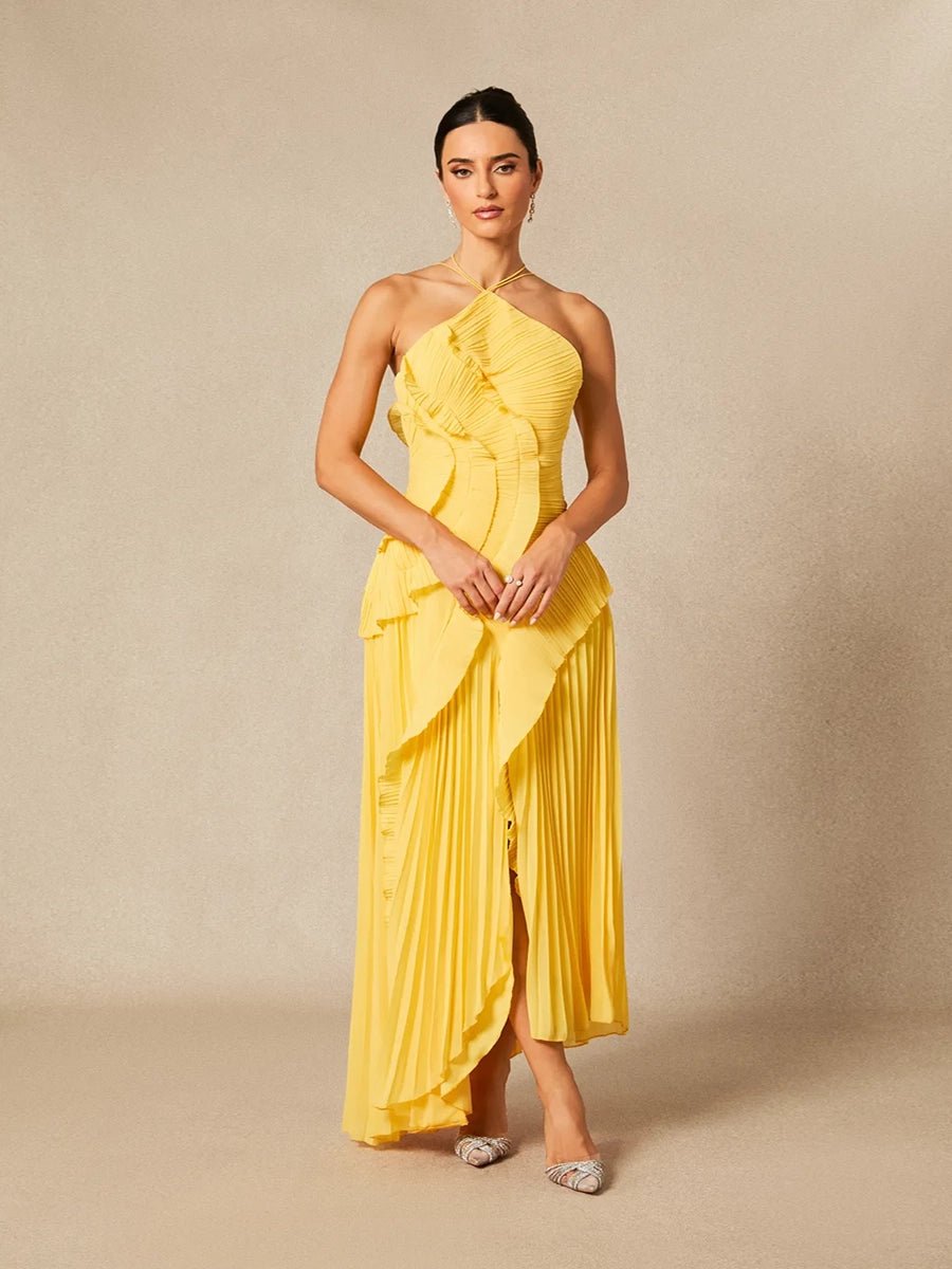 Sitara Women Strapless Sexy Backless Slit Tassel Elegant DressApparel & Accessories > Clothing > Dresses > Cocktail DressesCelidiorCelidiorCJYD277980104DWnull